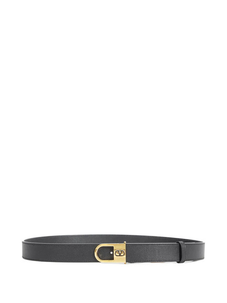  Valentino Garavani Vlogo-signature Belt - Black 