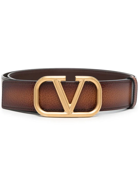 Valentino Garavani Vlogo Signature Belt - Brown 