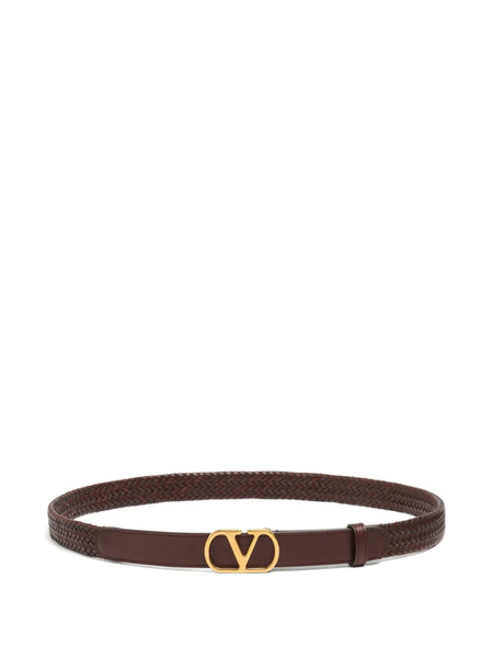  Valentino Garavani Vlogo Signature Belt - Brown 