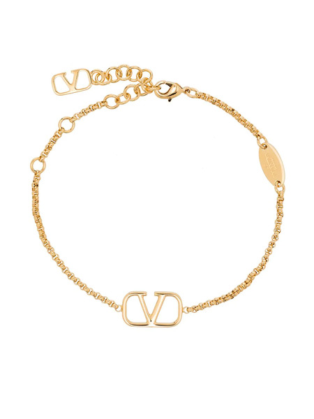  Valentino Garavani Vlogo Signature Chain Bracelet - Gold 