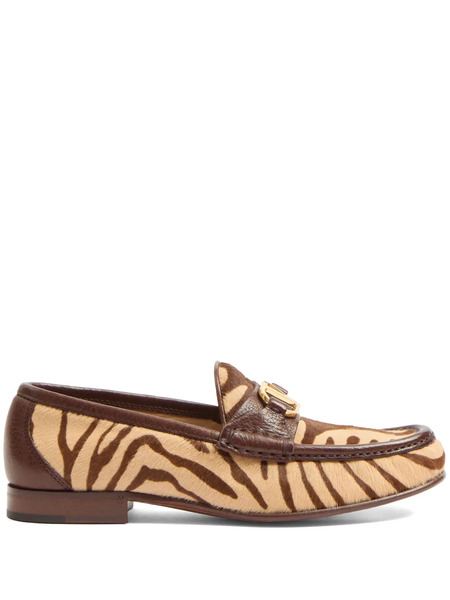  Valentino Garavani Vlogo Signature Loafers - Brown 