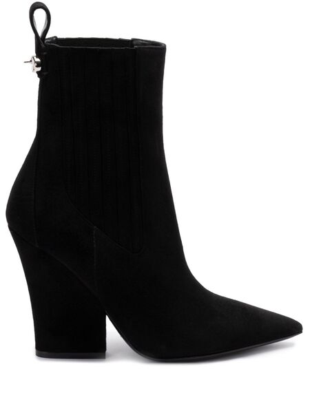  Valentino Garavani Vlogo Suede Boots - Black 