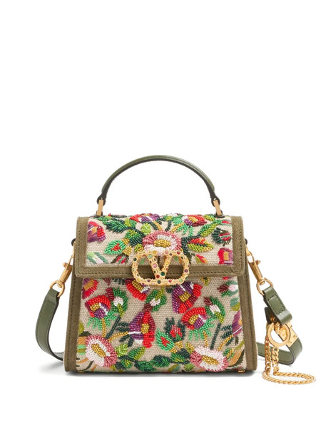  Valentino Garavani Vsling Embroidered Mini Bag - Neutrals 