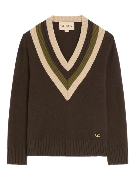  Valentino Garavani Wool Jumper - Brown 