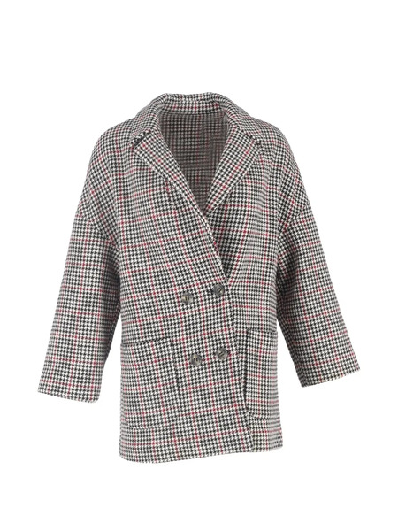  Valentino Pre-owned Oversized Houndstooth Blazer - Neutrals 