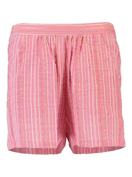  Valerie Khalfon Sassi Striped Pull-on Shorts - Pink 