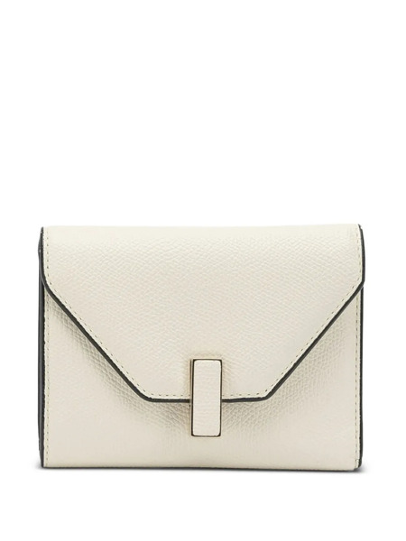  Valextra Buckled Leather Wallet - White 