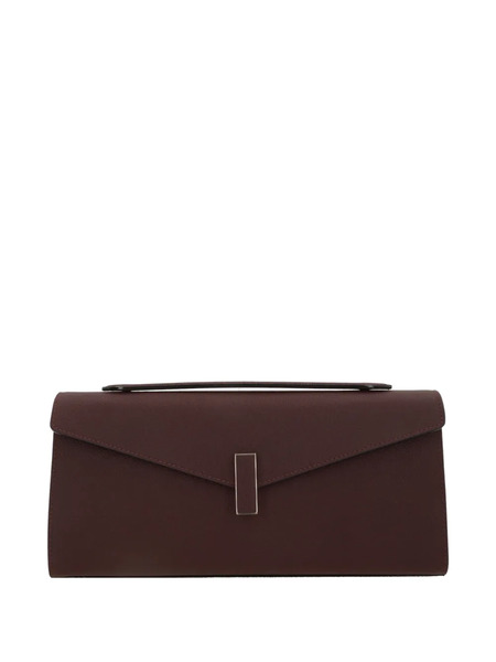  Valextra Envelope Leather Clutch Bag - Red 