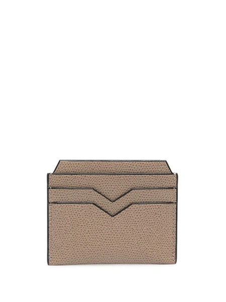  Valextra Four-slot Leather Cardholder - Neutrals 