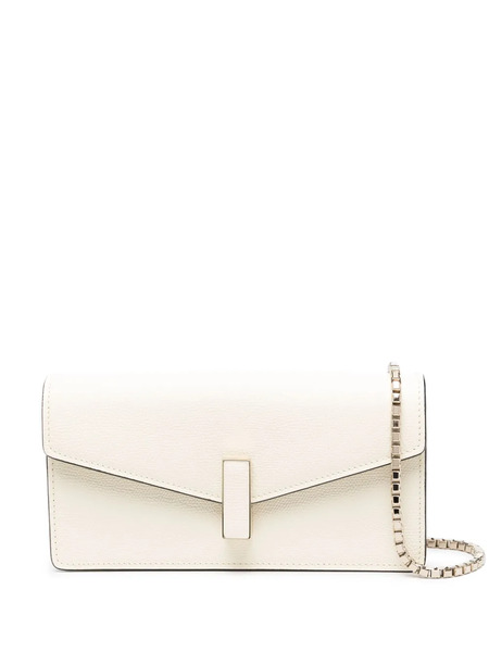  Valextra Iside Leather Clutch Bag - Neutrals 
