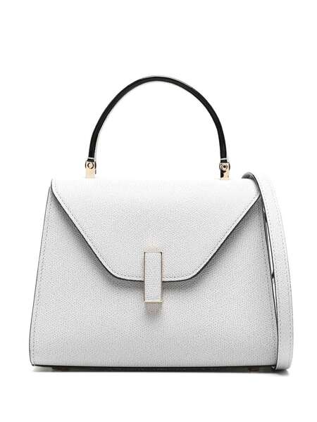  Valextra Iside Leather Crossbody Bag - Grey 