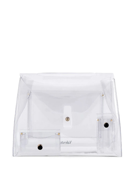 Valextra Mini Iside Flap Raincoat - Black 