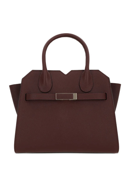  Valextra Mini Milano Leather Tote Bag - Red 