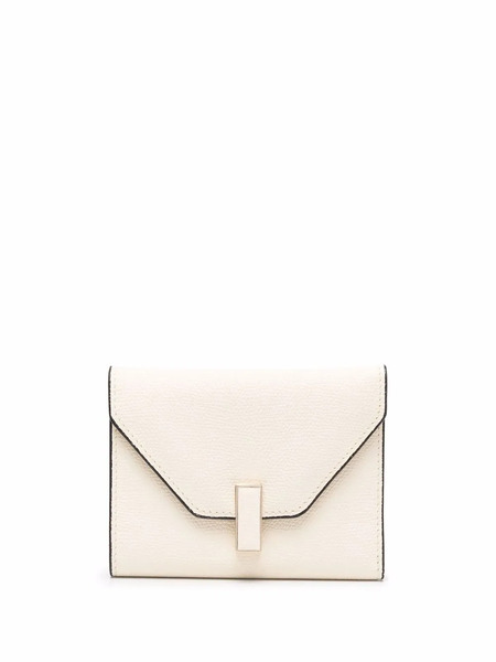 Valextra Two-tone Leather Billfold Wallet - Neutrals 