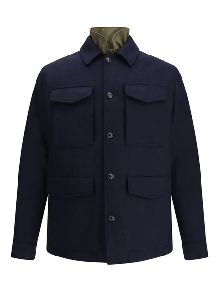  Valstar Button-fastening Flap-pocket Jacket - Blue 