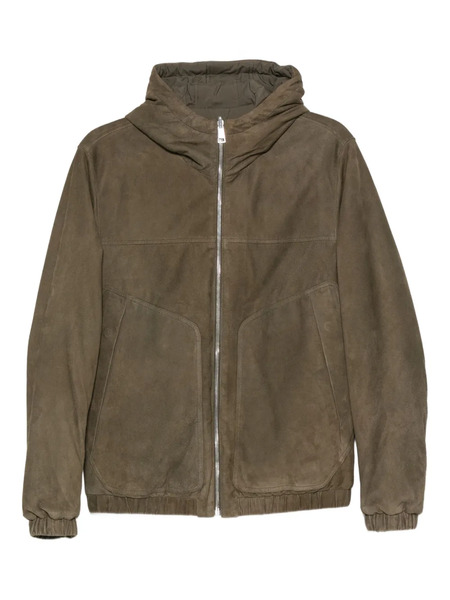  Valstar Hooded Suede Jacket - Green 