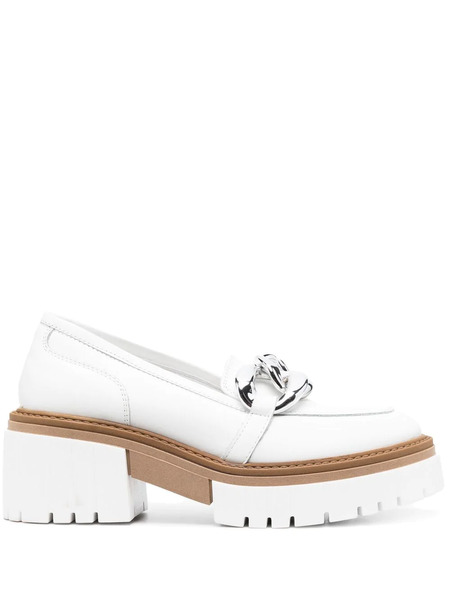  Vamsko Iris 65mm Leather Loafers - White 
