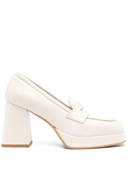  Vamsko 90mm Greta Leather Pumps - Neutrals 