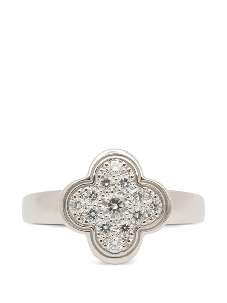  Van Cleef & Arpels Pre-owned 2010s Alhambra Diamond Ring - Silver 
