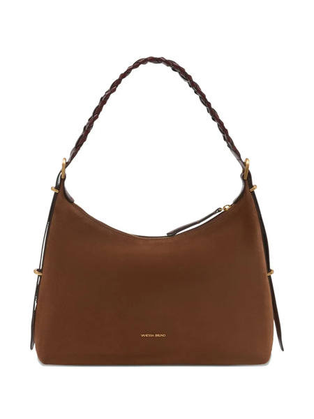  Vanessa Bruno Jess Suede Shoulder Bag - Brown 