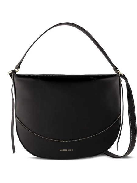  Vanessa Bruno Large Top Handle Curved Shoulder Bag - Black 