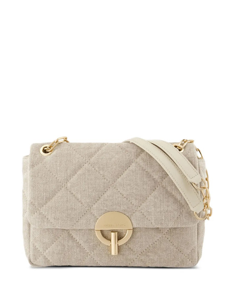  Vanessa Bruno Linen Quilted Shoulder Bag - Neutrals 