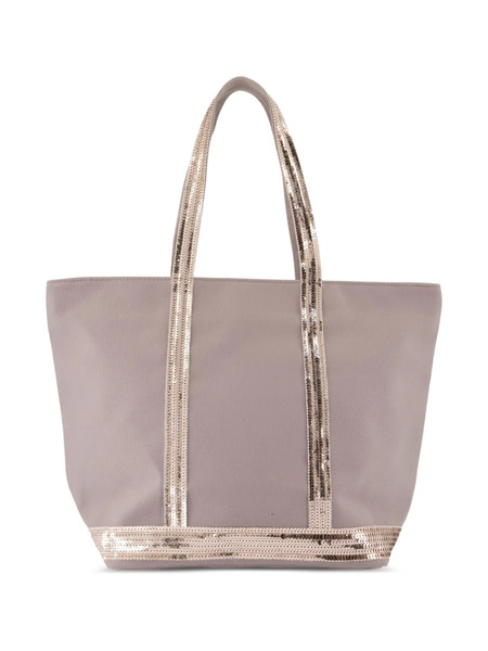  Vanessa Bruno Sequin-trimmed Tote Bag - Neutrals 