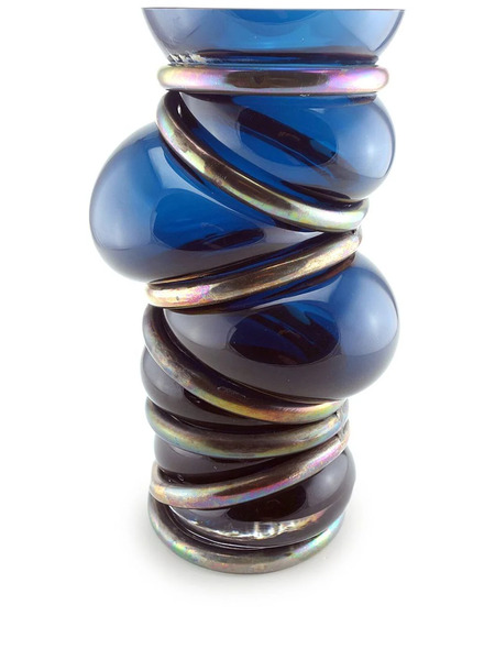  Vanessa Mitrani Chain Ring Asymmetric Vase - Blue 
