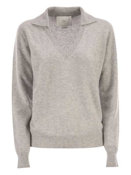  Vanisè Patty Long-sleeves Polo Top - Grey 