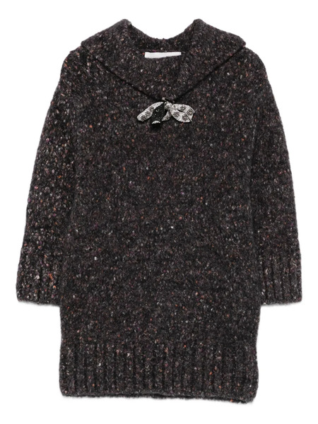  Vanisè Round-collar Sweater - Black 