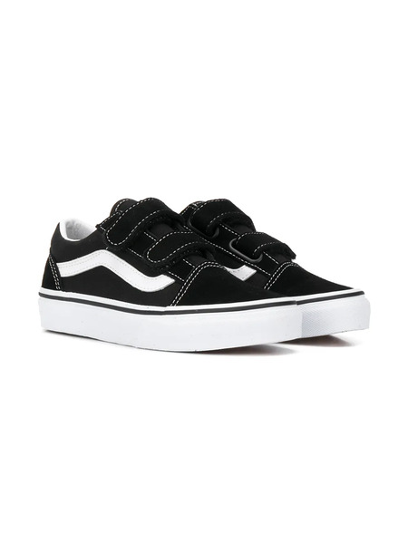  Vans Kids Authentic Strapped Sneakers - Black 