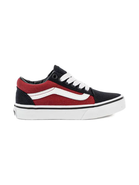  Vans Kids Old Skool twill/red Sneakers - Blue 