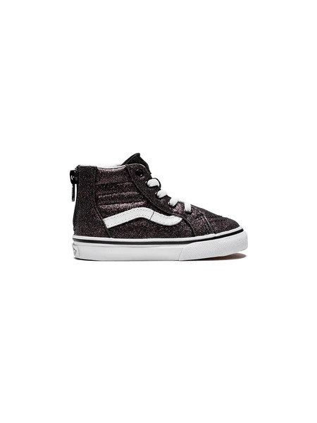  Vans Kids Sk8-hi Zip Sneakers - (glitter Stars)black/tru 