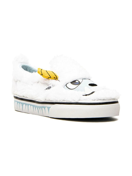  Vans Kids Slip-on Yeti Sneakers - White 