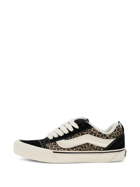  Vans Leopard Print Stripe Sneakers - Black 