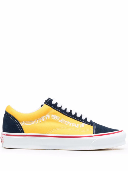  Vans Og Old Skool Colour-block Sneakers - Blue 