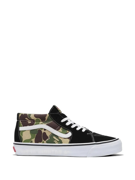  Vans X Bape Sk8-mid Sneakers - Black 