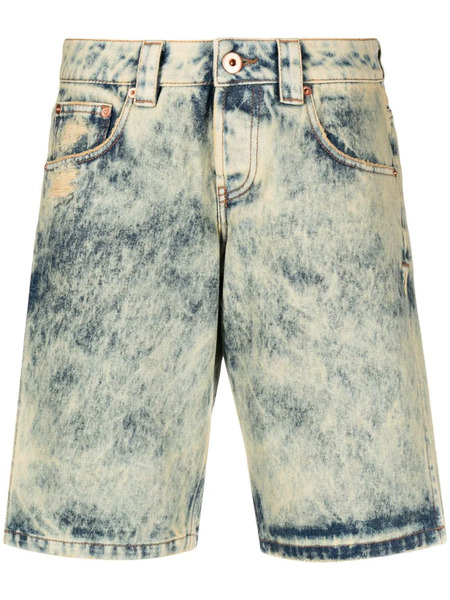  Vaquera Logo-patch Denim Shorts - Blue 