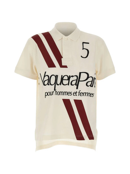  Vaquera Logo-print Embroidered Polo Shirt - Neutrals 