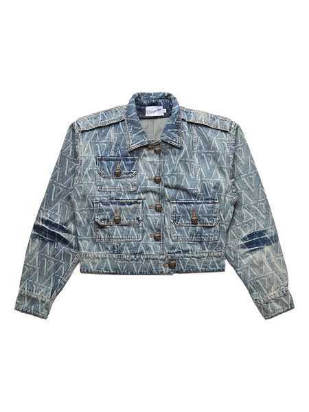  Vaquera Monogram Denim Jacket - Blue 
