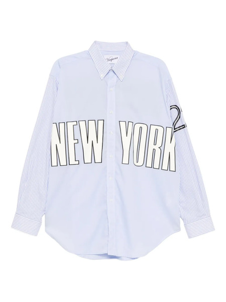  Vaquera Printed Striped Shirt - Blue 