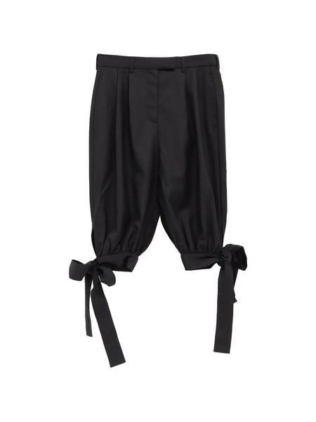  Vaquera Tie-hem Shorts - Black 