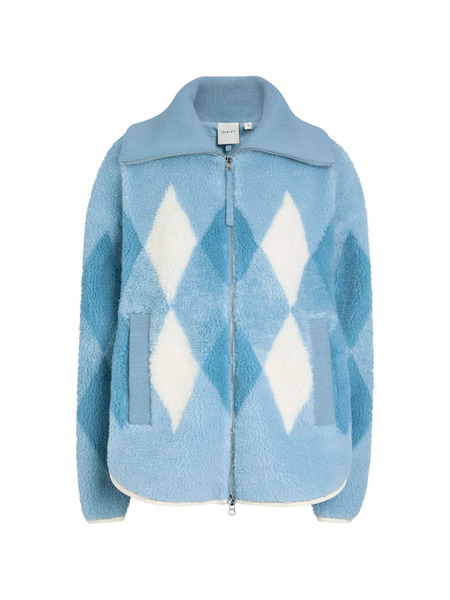  Varley Franca Argyle Zip Jacket - Blue 
