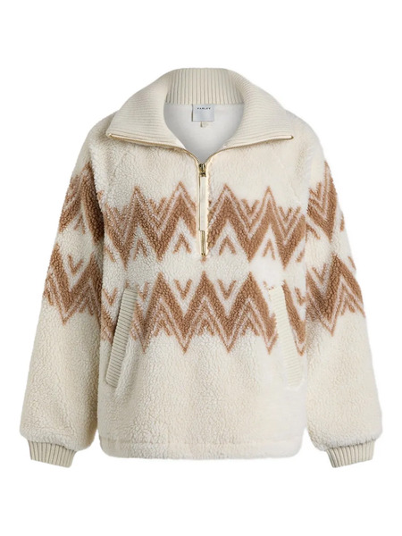  Varley Hendrik Half-zip Sherpa Sweater - Neutrals 