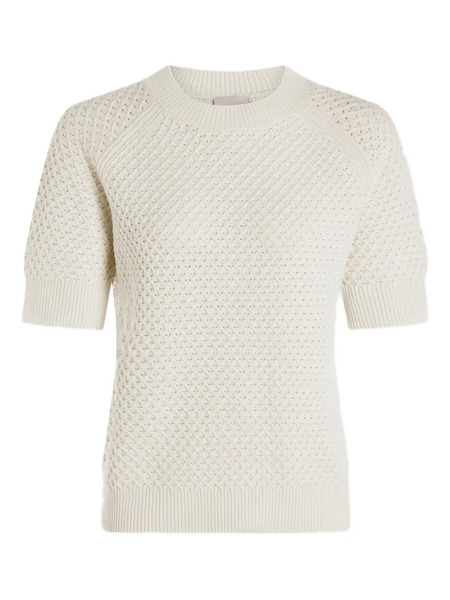  Varley Lucy Textured Short-sleeve T-shirt - Neutrals 