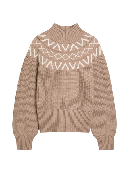  Varley Patterned Knitted Sweater - Neutrals 