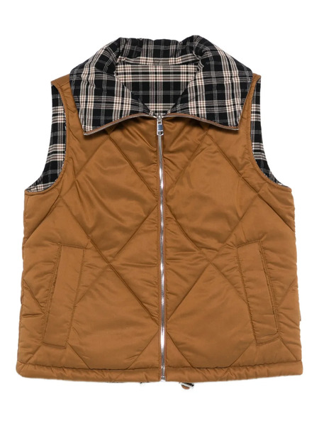  Varley Quilted Reversible Gilet - Brown 