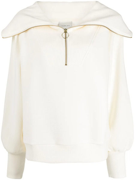  Varley Sw Vine Half Zip Sweater - White 