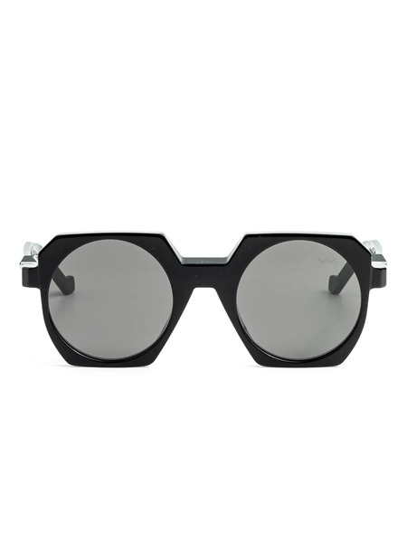  Vava Eyewear Hexagonal-frame Sunglasses - Black 