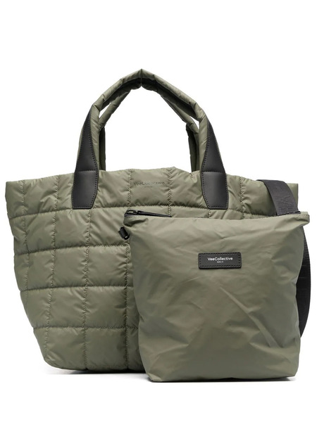  Veecollective Medium Quilted Tote Bag - Green 